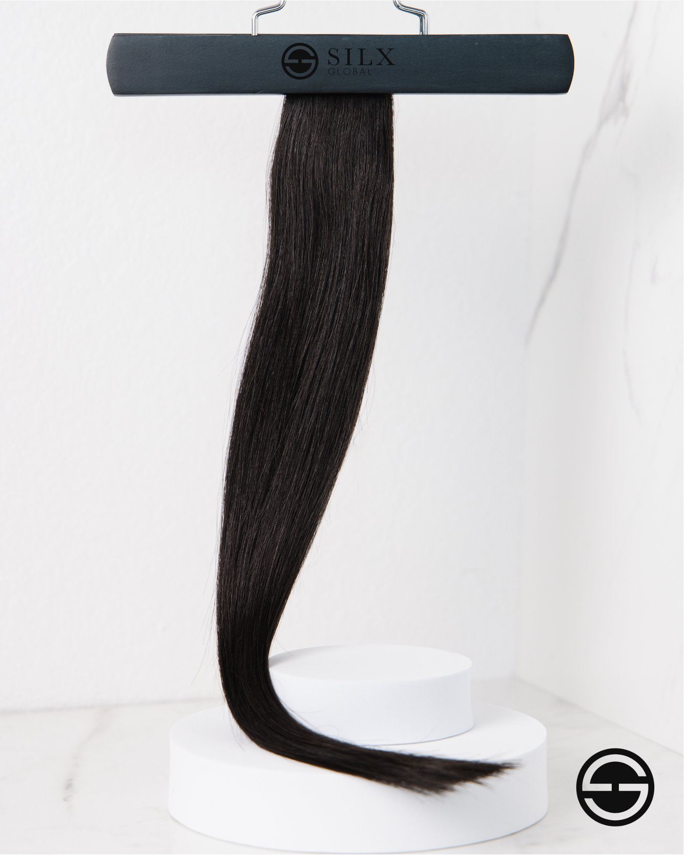 LUXE Halo Hair Extensions | 1b - Midnight